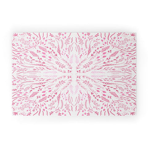 Iveta Abolina Pink Maze Welcome Mat