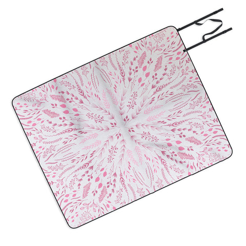 Iveta Abolina Pink Maze Picnic Blanket