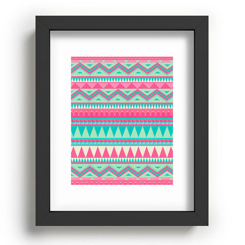 Iveta Abolina Pink Navajo Recessed Framing Rectangle