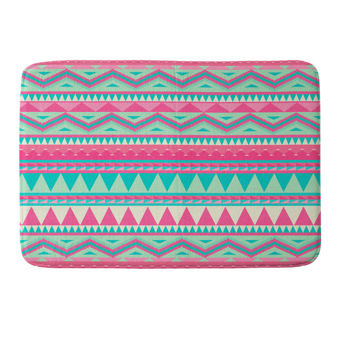 Iveta Abolina Pink Navajo Memory Foam Bath Mat