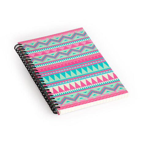 Iveta Abolina Pink Navajo Spiral Notebook
