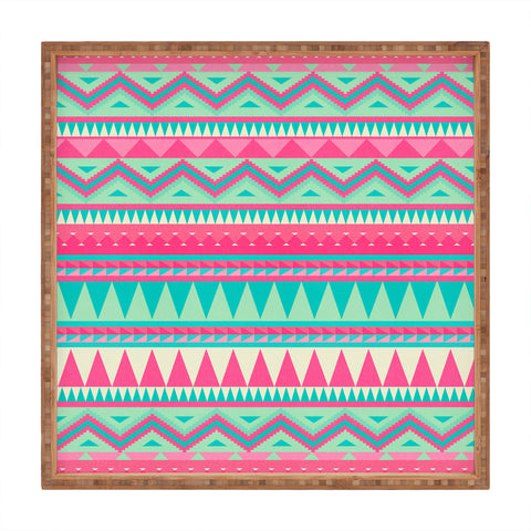 Iveta Abolina Pink Navajo Square Tray