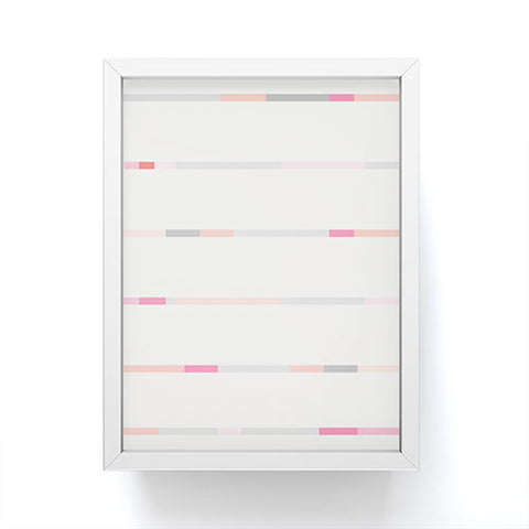Iveta Abolina Pink Stripeland Framed Mini Art Print