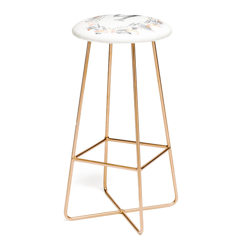 Iveta Abolina Pink Summer v2 Q Bar Stool