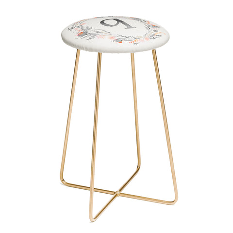 Iveta Abolina Pink Summer v2 Q Counter Stool
