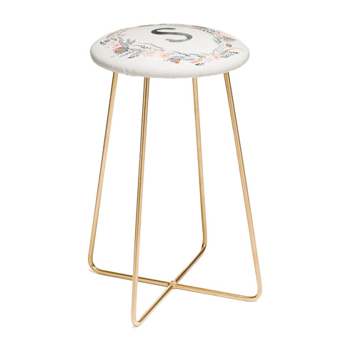 Iveta Abolina Pink Summer v2 S Counter Stool