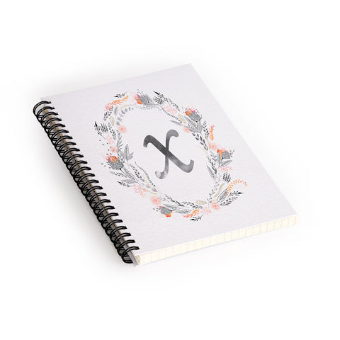 Iveta Abolina Pink Summer v2 X Spiral Notebook