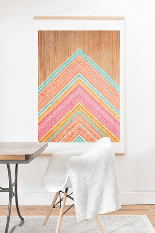 Iveta Abolina Pink Wave Art Print And Hanger