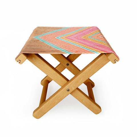 Iveta Abolina Pink Wave Folding Stool