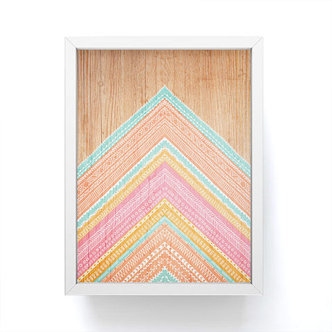 Iveta Abolina Pink Wave Framed Mini Art Print