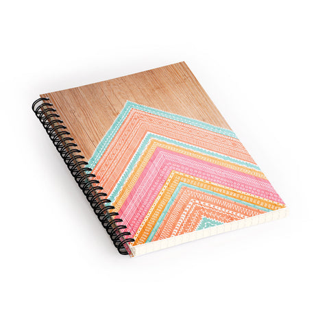 Iveta Abolina Pink Wave Spiral Notebook