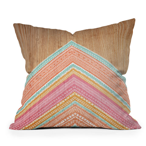 Iveta Abolina Pink Wave Throw Pillow