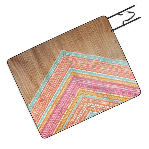 Iveta Abolina Pink Wave Picnic Blanket