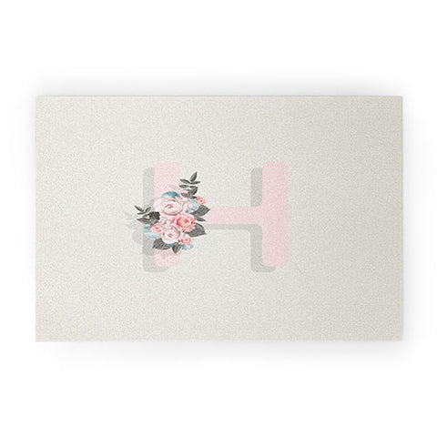 Iveta Abolina Pivoine H Welcome Mat