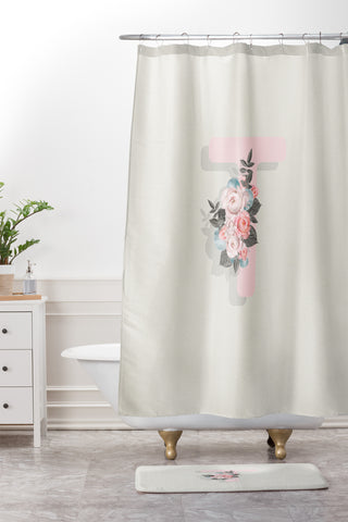 Iveta Abolina Pivoine T Shower Curtain And Mat