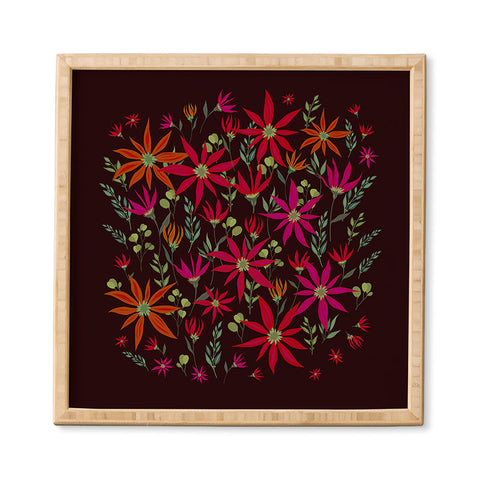 Iveta Abolina Poinsettia Ruby Framed Wall Art