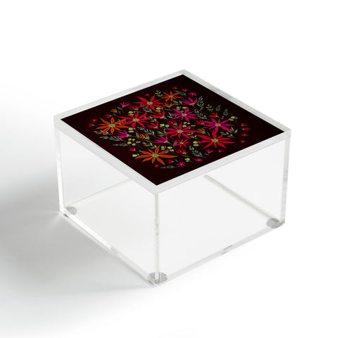 Iveta Abolina Poinsettia Ruby Acrylic Box