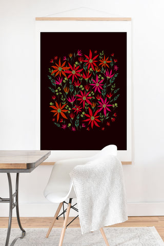 Iveta Abolina Poinsettia Ruby Art Print And Hanger