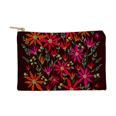 Iveta Abolina Poinsettia Ruby Pouch