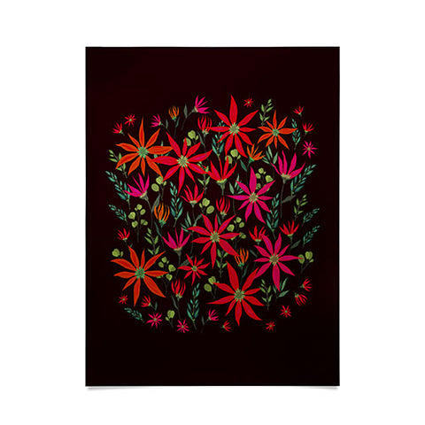 Iveta Abolina Poinsettia Ruby Poster