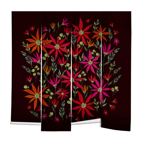 Iveta Abolina Poinsettia Ruby Wall Mural