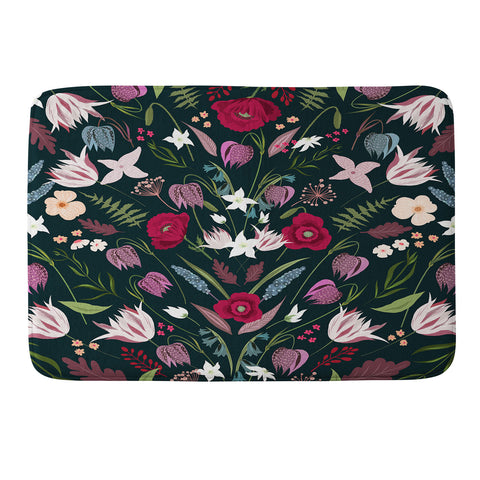 Iveta Abolina Poppy Meadow I Memory Foam Bath Mat