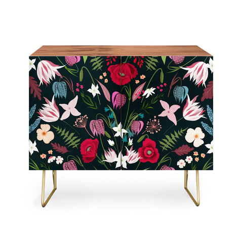 Iveta Abolina Poppy Meadow I Credenza