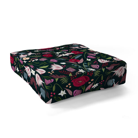 Iveta Abolina Poppy Meadow I Floor Pillow Square