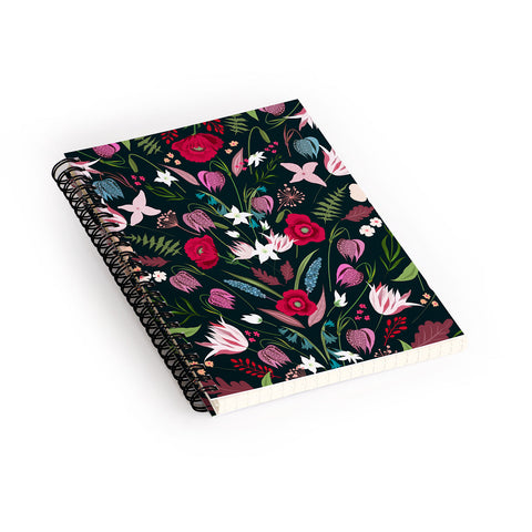 Iveta Abolina Poppy Meadow I Spiral Notebook