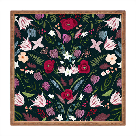 Iveta Abolina Poppy Meadow I Square Tray