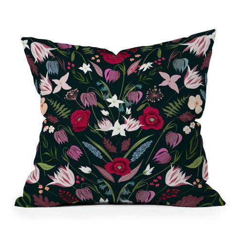 Iveta Abolina Poppy Meadow I Throw Pillow