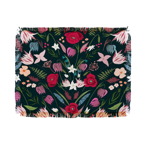 Iveta Abolina Poppy Meadow I Throw Blanket