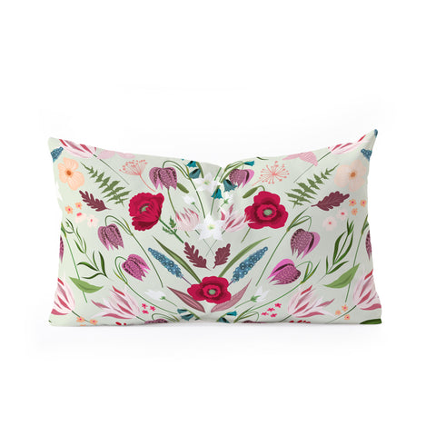 Iveta Abolina Poppy Meadow II Oblong Throw Pillow