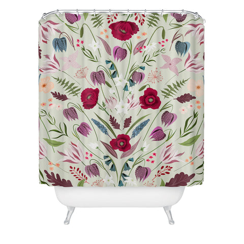 Iveta Abolina Poppy Meadow II Shower Curtain