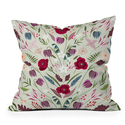 Iveta Abolina Poppy Meadow II Throw Pillow