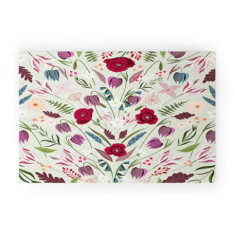 Iveta Abolina Poppy Meadow II Welcome Mat