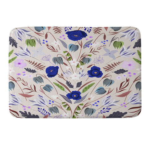 Iveta Abolina Poppy Meadow III Memory Foam Bath Mat
