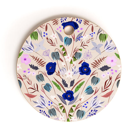 Iveta Abolina Poppy Meadow III Cutting Board Round