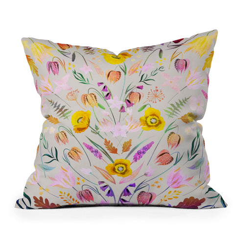Iveta Abolina Poppy Meadow IV Throw Pillow