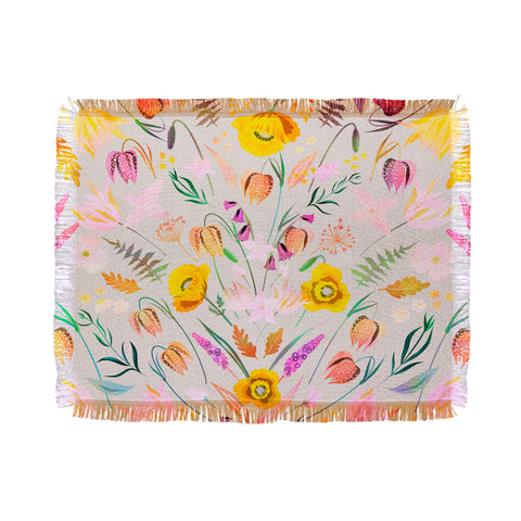 Iveta Abolina Poppy Meadow IV Throw Blanket