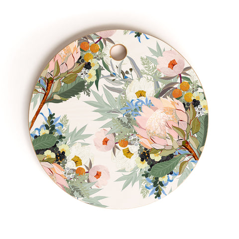 Iveta Abolina Protea Emmaline Cutting Board Round