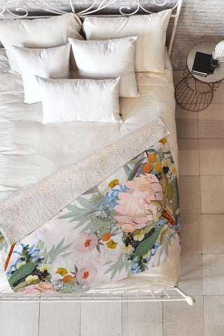 Iveta Abolina Protea Emmaline Fleece Throw Blanket
