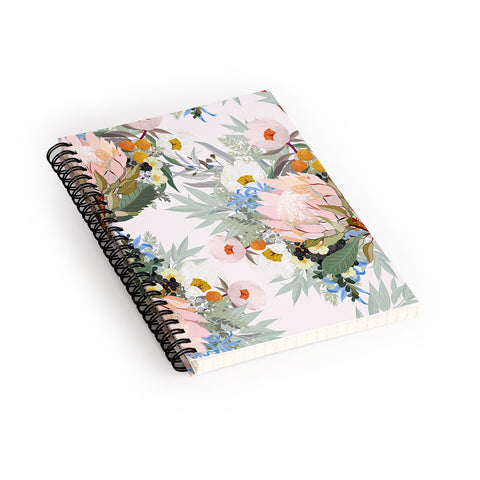 Iveta Abolina Protea Emmaline Spiral Notebook