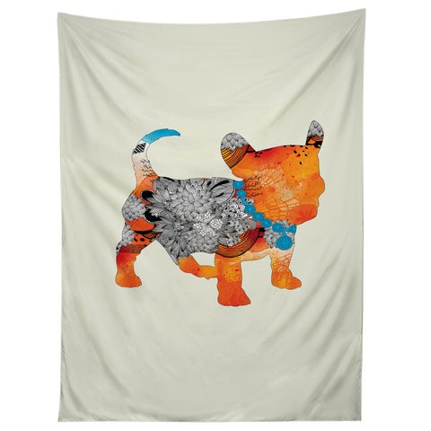 Iveta Abolina Puppy Frenchie Tapestry