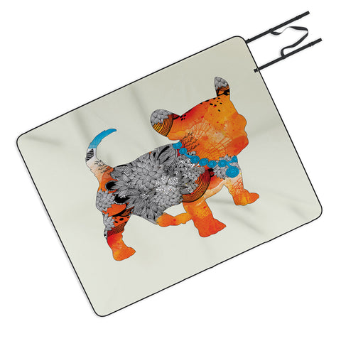 Iveta Abolina Puppy Frenchie Picnic Blanket