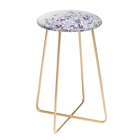 Iveta Abolina Purple Fields Counter Stool