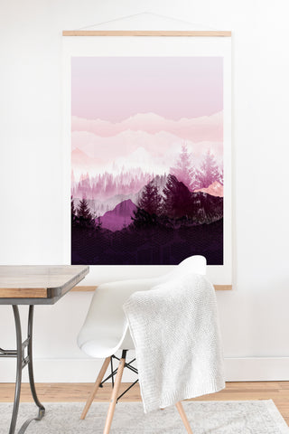 Iveta Abolina Purple Horizon Art Print And Hanger