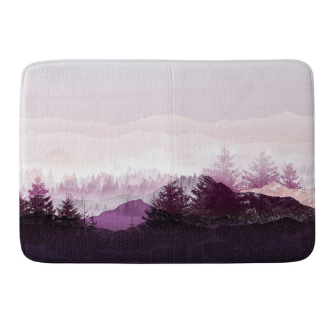 Iveta Abolina Purple Horizon Memory Foam Bath Mat
