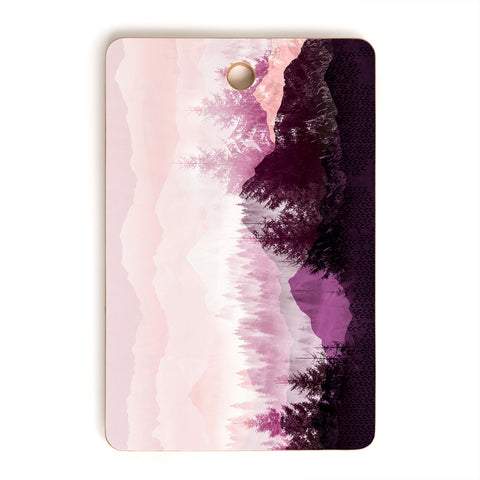 Iveta Abolina Purple Horizon Cutting Board Rectangle