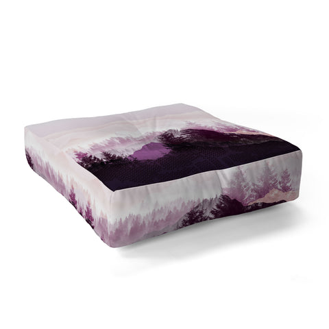 Iveta Abolina Purple Horizon Floor Pillow Square